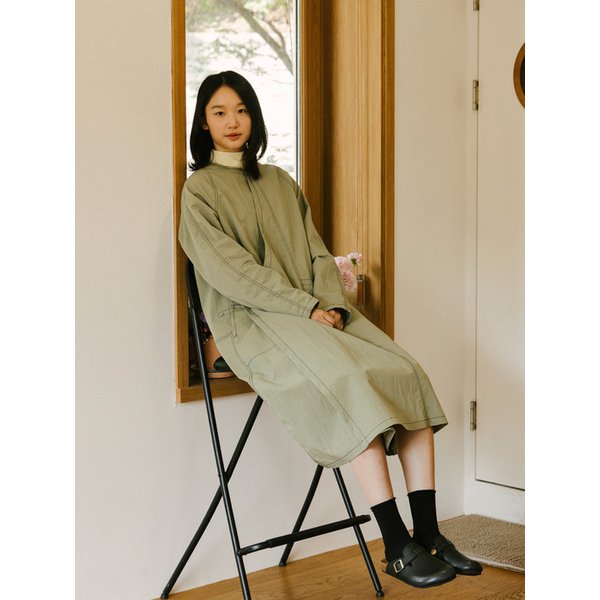 Vincent Wrap Dress_OLIVE