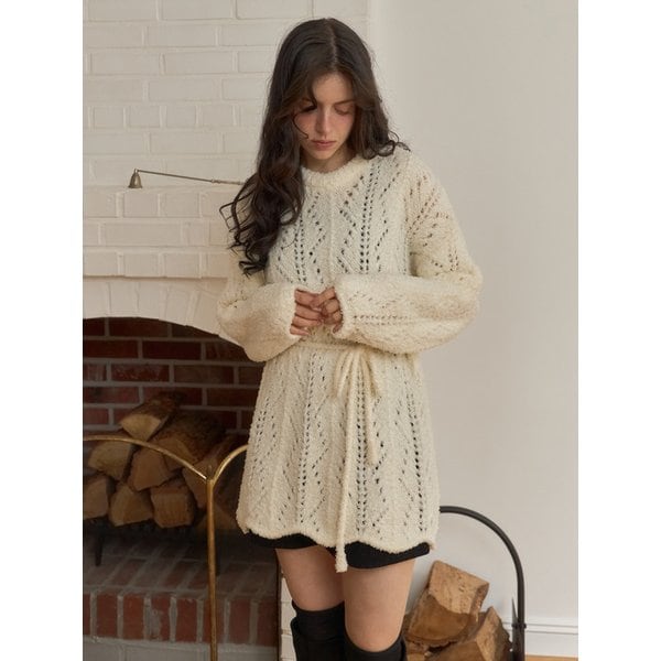 25FW Wendy long knit (Tie Set) 2color