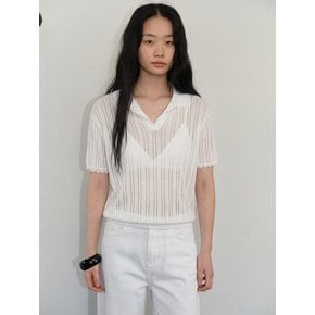 Scallop Trim Knit (2color)
