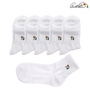 여학생양말 기본 무지 흰색 중학생 교복 양말 중목 5족 세트 국산