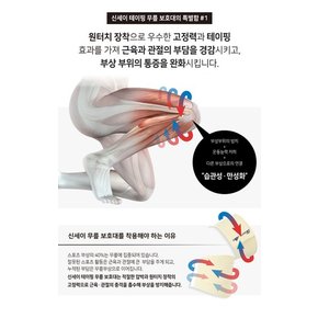 77년기술력 신세이 헬스 무릎스트랩 무릎보호대 압박력조절가능 근육보호