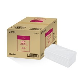 코디 [대용량/업소용]코디 핸드타월100매*50밴드(총5,000매, 무료배송)