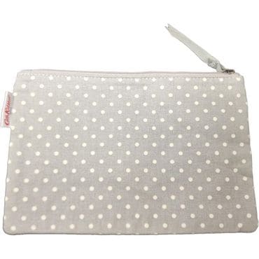  영국 캐스키드슨 파우치 Cath Kidston Cotton Mini Dot Zip Purse Pouch in Grey 1611372