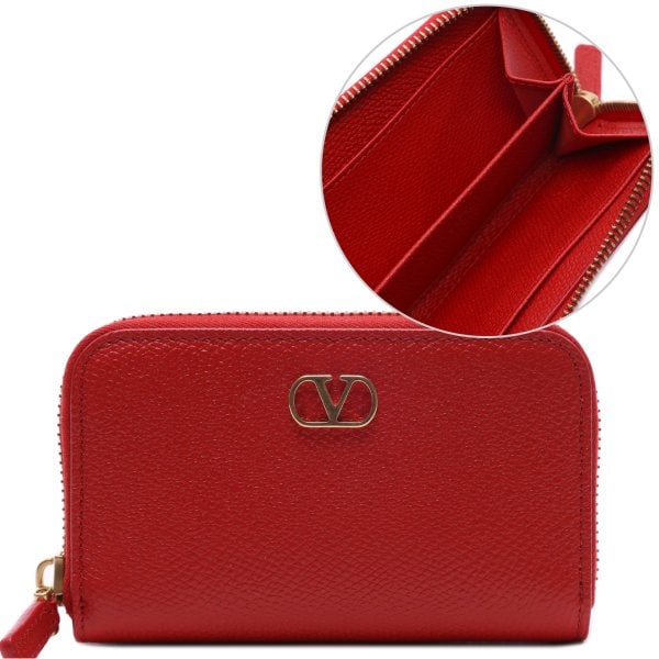 [부산점] 26SS 여성 브이로고 시그니처 지퍼 카드지갑 (8W2P0AY3 SNP JU5 26S)