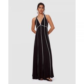 4819804 Diane Von Furstenberg Perrie Dress - Black  Ivory