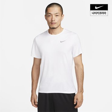 나이키 맨즈 나이키 드라이 핏 UV 마일러 반팔 러닝 탑 NIKE DV9316-100