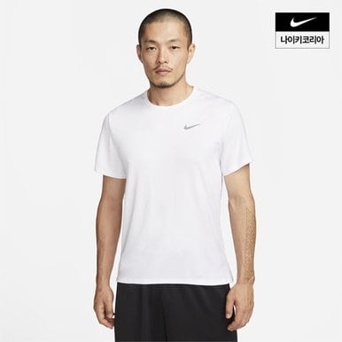 맨즈 나이키 드라이 핏 UV 마일러 반팔 러닝 탑 NIKE DV9316-100