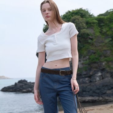 노이어 포우먼 레이어드 헨리넥 슬림핏 티셔츠 NW25STS04 (3color)