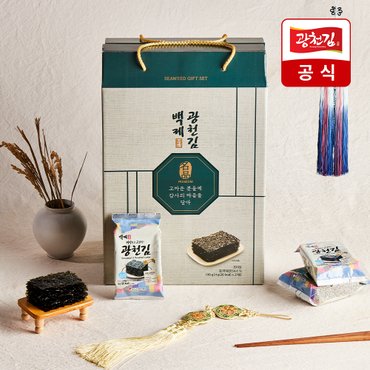 광천김 [백제광천김] 도시락김 27봉 선물세트