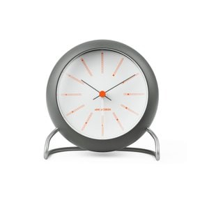 [Arne Jacobsen Wecker BANKERS] 로젠달 아르네야콥센 뱅커스 인테리어 탁상 시계 11cm Grey