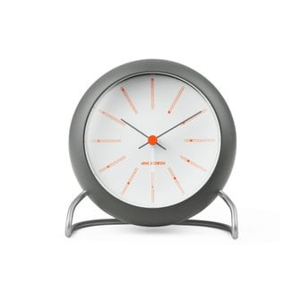  [Arne Jacobsen Wecker BANKERS] 로젠달 아르네야콥센 뱅커스 인테리어 탁상 시계 11cm Grey