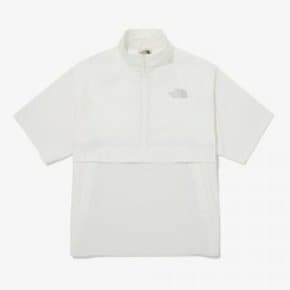 [국내정식매장] 노스페이스 티셔츠 The North Face ICE RUN HALF ZIP S/S TEE - IVORY 집티