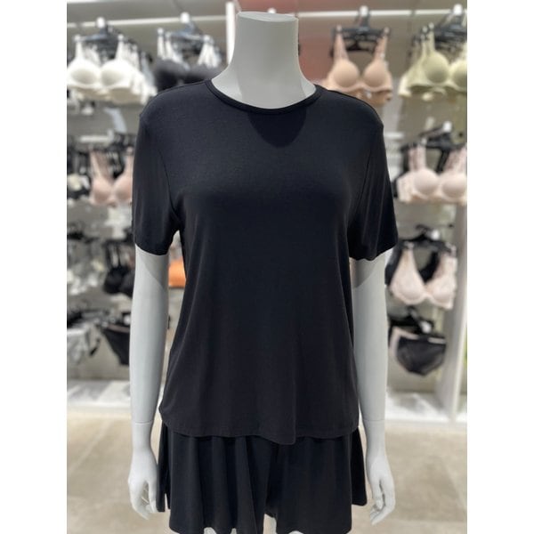 [파주점] [CK언더웨어] 여성 울트라 소프트 모달 - 슬립웨어 반팔 티 쇼츠 세트 QS7435-UB1/QS7378-UB1