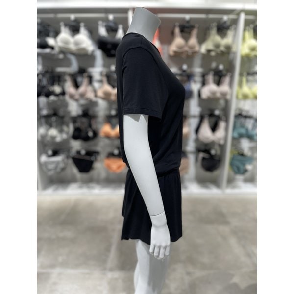 [파주점] [CK언더웨어] 여성 울트라 소프트 모달 - 슬립웨어 반팔 티 쇼츠 세트 QS7435-UB1/QS7378-UB1