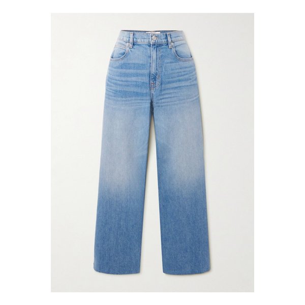 실버레이크 그레이스 크롭 하이라이즈 와이드 진 블루 1647597350304895