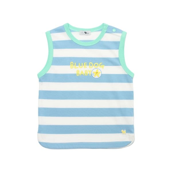 [여주점] [오프라벨 여주점] 블루독베이비 (BL) COOL STRIPE 민소매 티셔츠 (44314-333-06)