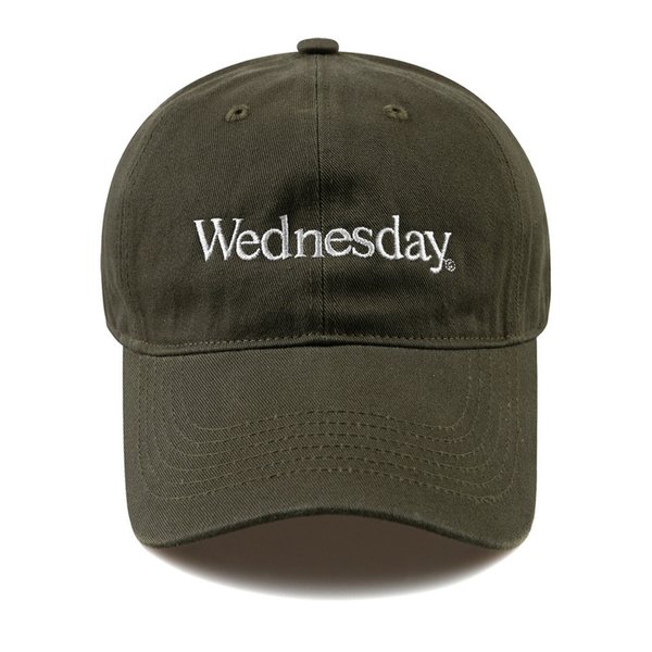 Wednesday 워싱 볼캡-카키