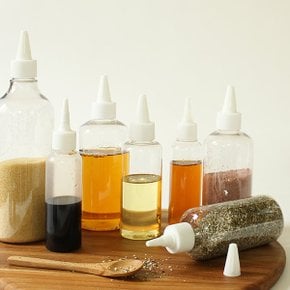 에코스킨 뾰족용기 공병 소스병 오일병 200ml 투명