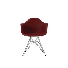 [허먼밀러 공식딜러] Eames Plastic Armchair, Wire Base (Red Brick/Chrome)