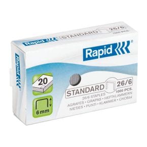 스테이플러 스탬플러 Rapid 스테플심 Standard 26/6 1M X ( 10매입 )