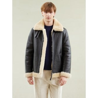 유지 Dark Brown Shearling Jacket