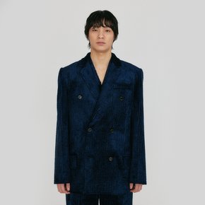 ZERIO Double-Breasted Jacket - Navy