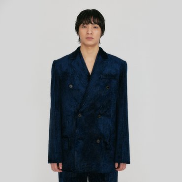 EENK ZERIO Double-Breasted Jacket - Navy