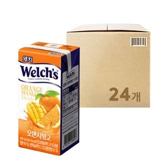 글로벌푸드 Welchs 웰치 주스 (오렌지망고) 190ml x 24개