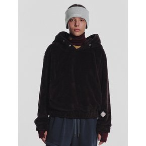 Pogme Fleece String Hoodie_Brown