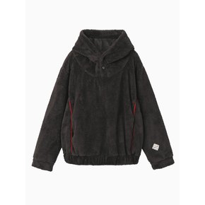 Pogme Fleece String Hoodie_Brown