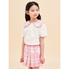 *SSG특가*[BEANPOLE KIDS]헤릿 체크 치마 바지  핑크 (BI4227G01X)