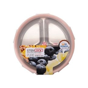 신혼집살림 스텐락 밀폐용기 찬통 퓨어 멀티 원형 3호 600ml
