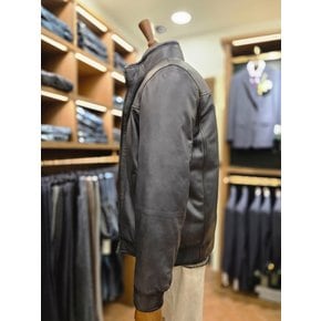 [여주점] 코오롱 브렌우드 남성 퍼 칼라 양가죽 다운 점퍼 BRUDW25551GYX