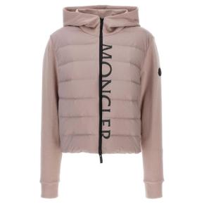 MONCLER 여성 로고 프린팅 후드 집업 패딩