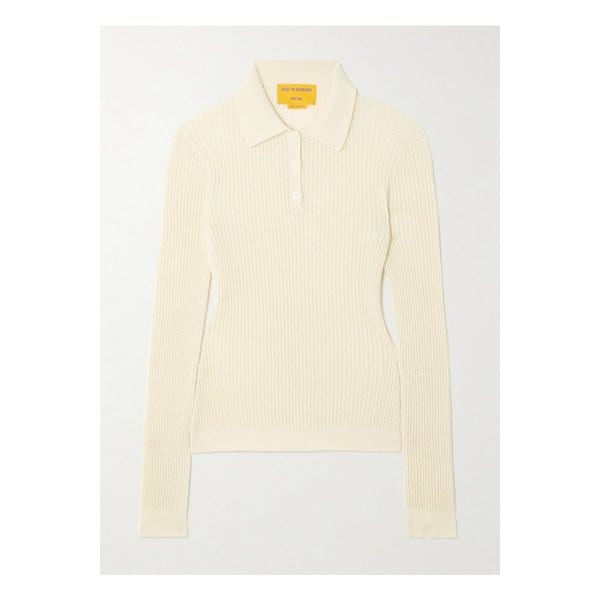 게스트인레지던스 골지 캐시미어 폴로 셔츠 크림 1647597350322964