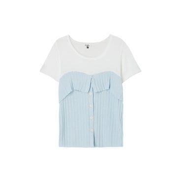 LAP 레이어드 배색 골지니트 AR2KH620