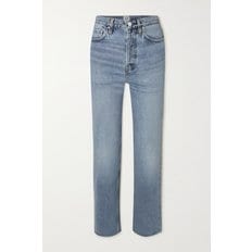 Classic Cut High-rise Straight-leg Organic Jeans 미드 데님