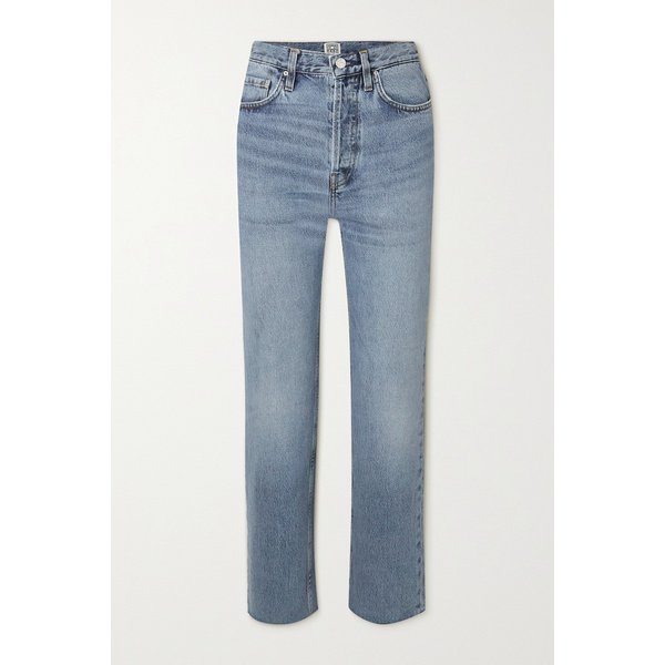 Classic Cut High-rise Straight-leg Organic Jeans 미드 데님