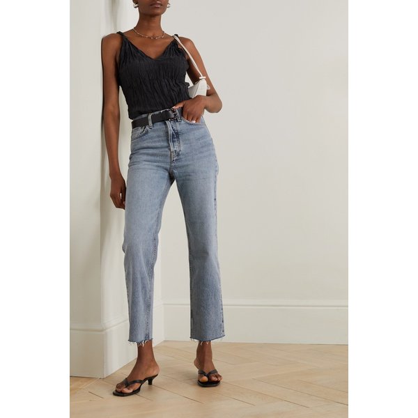 Classic Cut High-rise Straight-leg Organic Jeans 미드 데님