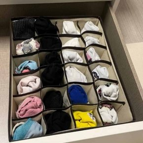 ( )속옷 칸칸이 정리함 24칸 칸막이수납정리함 속옷칸막이정리함