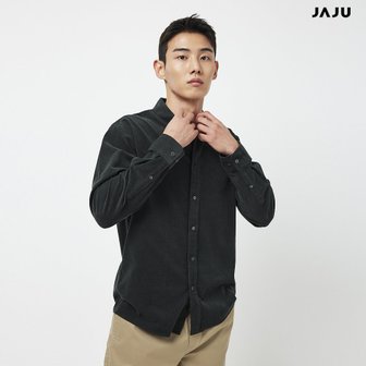 JAJU (남T)남 라이트 코듀로이 셔츠  다크 그레이