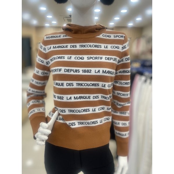 [여주점] 여성 스트라이프 후드 방풍 스웨터 GO422LKPO2 CMEL