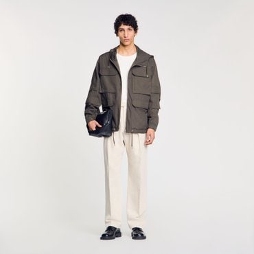 산드로옴므 [SANDRO HOMME] 후드 밀리터리 파카 SH25S3MRJ1649