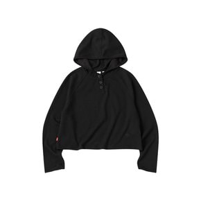 [스타필드코엑스][꼬모니노즈] 여성 LAYERED HOOD T-SHIRT [BLACK]