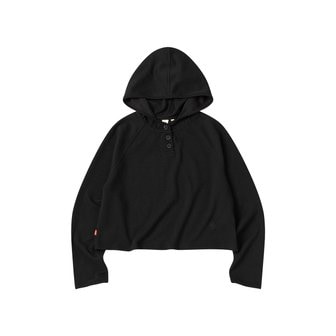 원더플레이스 [스타필드코엑스][꼬모니노즈] 여성 LAYERED HOOD T-SHIRT [BLACK]