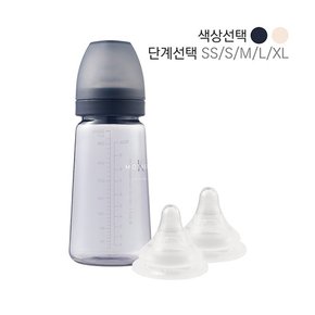 베이직 PPSU 젖병 280ml노꼭지+젖꼭지2P