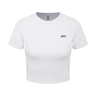 UFC SPORT UFC 우먼스 피지컬 크롭핏 반팔 티셔츠 화이트 U2SSV2233WH