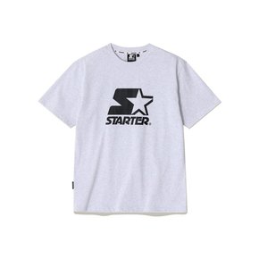 에센셜 빅스타 반소매 티셔츠 (라이트그레이) SA232ISS01_MWH