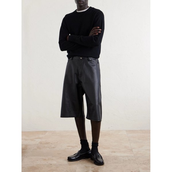 포투포 스트레이트 레더 쇼츠 46376663163004541