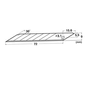 NT 커터날디자인용 커터 칼날 DF BAD-21P 388-0362